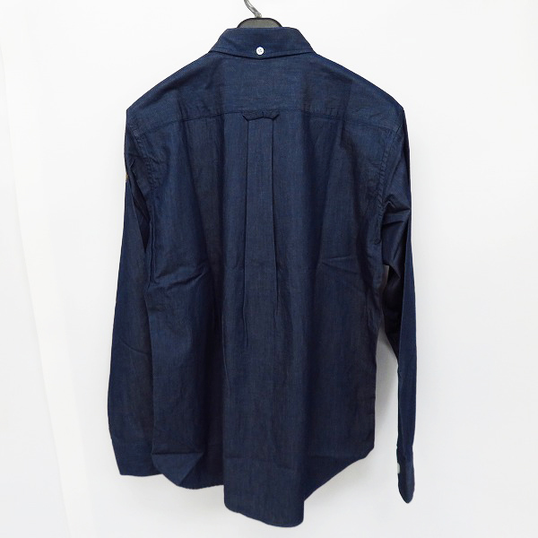 実際に弊社で買取させて頂いた【未使用】FAT/エフエーティー ボタンダウン 長袖シャツ コットン ネイビー/JUMBOの画像 1枚目