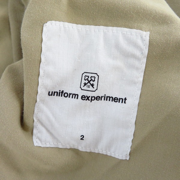 実際に弊社で買取させて頂いたuniform experiment/ユニフォームエクスペリメント ストレッチパンツ ベージュ UE-145082/2の画像 3枚目