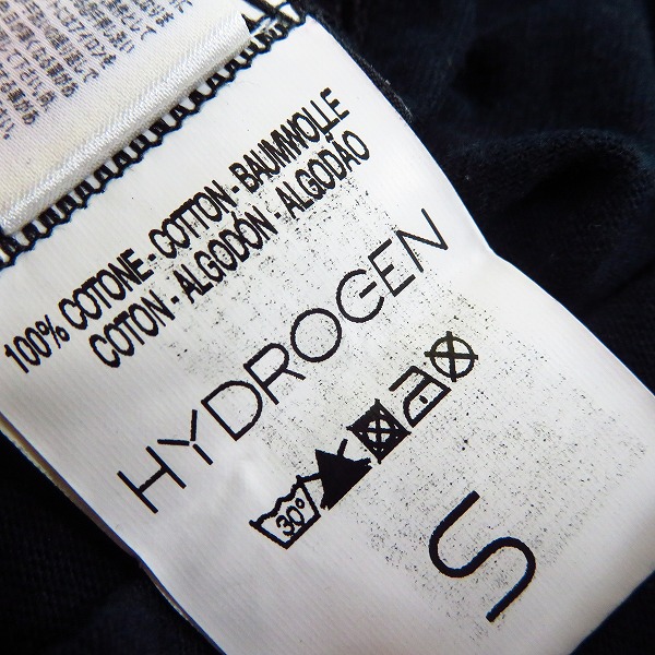実際に弊社で買取させて頂いたHYDROGEN/ハイドロゲン ワッペン付 ハーフスリーブ/半袖 カットソー/Tシャツ Size：XS/S 3点セットの画像 3枚目