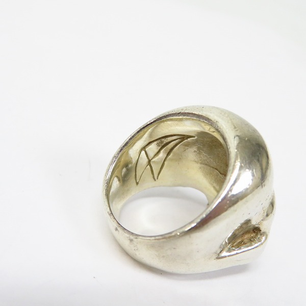 実際に弊社で買取させて頂いたCRAZY PIG/クレイジーピッグ EVIL SKULL/エビル スカルリング 17.5号の画像 5枚目