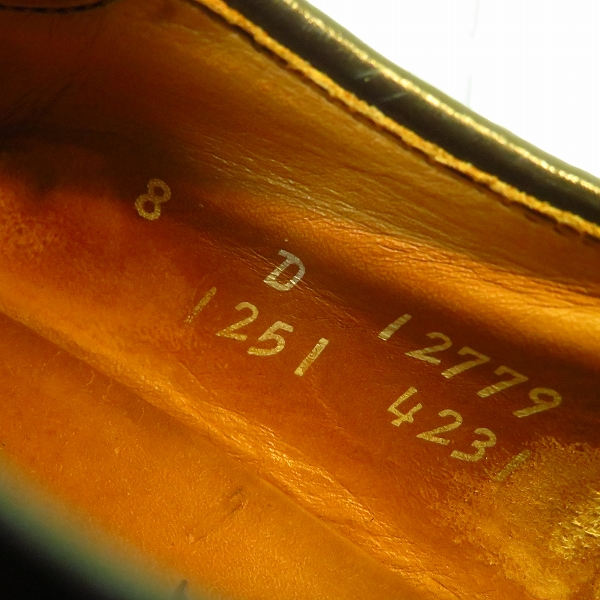 実際に弊社で買取させて頂いたAllen Edmonds/アレン・エドモンズ レザーモンクストラップシューズ/8Dの画像 7枚目