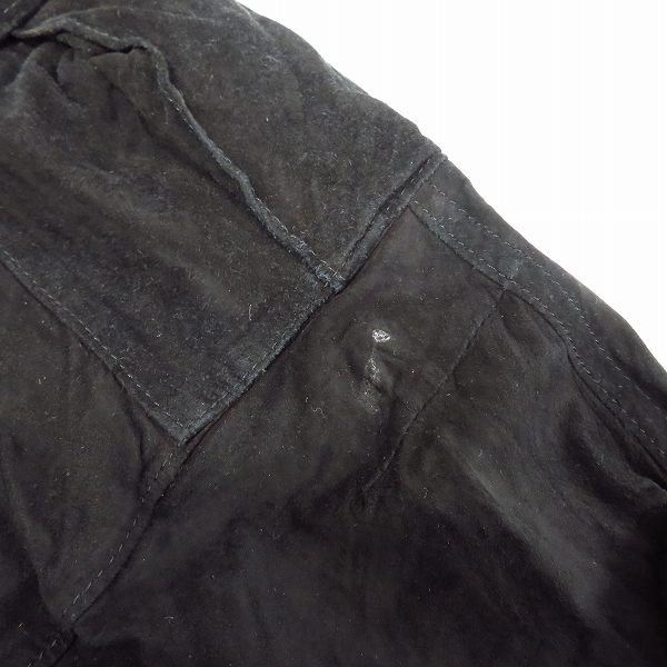 実際に弊社で買取させて頂いたBACKLASH/バックラッシュ カンガルーレザー 立体 クロップドハーフパンツ ショーツ 1067-05 の画像 5枚目