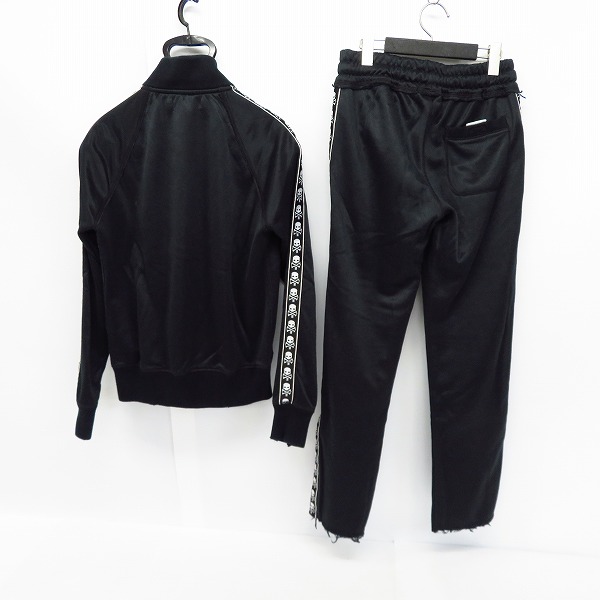 実際に弊社で買取させて頂いたHYDROGEN/ハイドロゲン スカルプリント トラック ジャケットトップ/パンツ/ジャージ セットアップ Size：Sの画像 1枚目