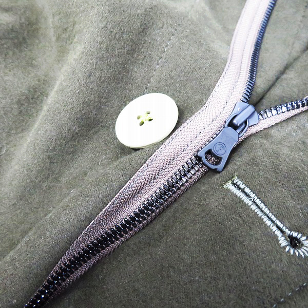 実際に弊社で買取させて頂いた【未使用】FACTOTUM/ファクトタム モールスキンストレッチアラスカンコート 01030534 カーキ/46の画像 8枚目