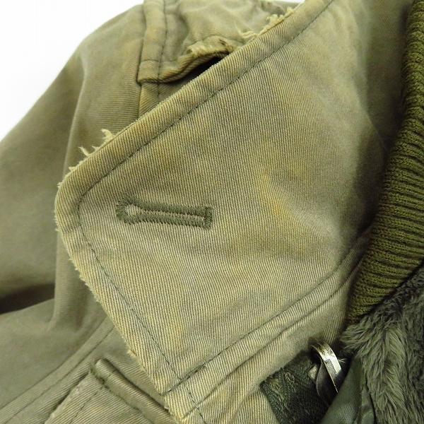 実際に弊社で買取させて頂いたwjk/ダブルジェーケー M-65 ライナー付き ミリタリージャケット/ワークジャケット/Lの画像 6枚目