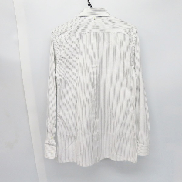 実際に弊社で買取させて頂いたKRISVANASSCHE/クリスヴァンアッシュ ストライプ 長袖シャツ/48の画像 1枚目