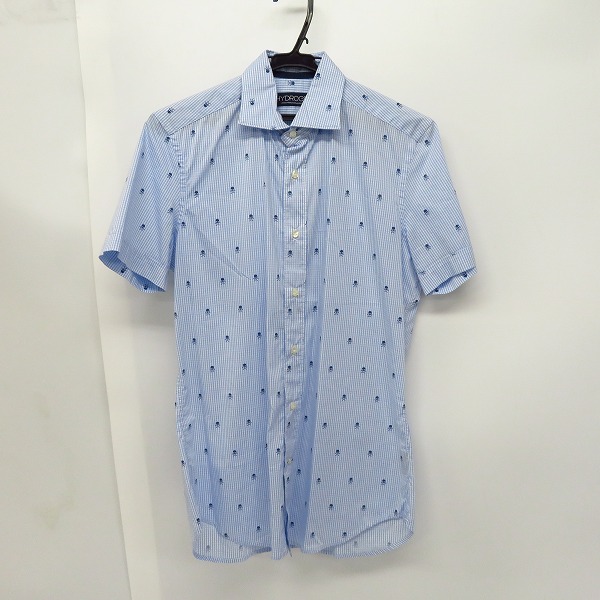 実際に弊社で買取させて頂いたHYDROGEN/ハイドロゲン スカル刺繍 半袖シャツ/XS