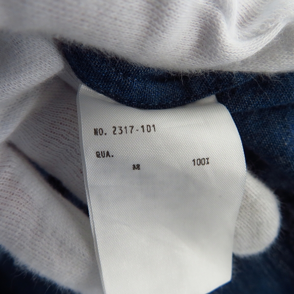 実際に弊社で買取させて頂いたLAD MUSICIAN/ラッドミュージシャン 17SS ダンガリーシャツ/44の画像 3枚目