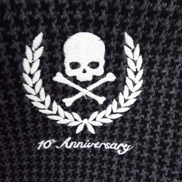 実際に弊社で買取させて頂いたHYDROGEN/ハイドロゲン 10 Anniversary 刺繍 千鳥格子柄 2ボタン ジャケット Size：Sの画像 5枚目