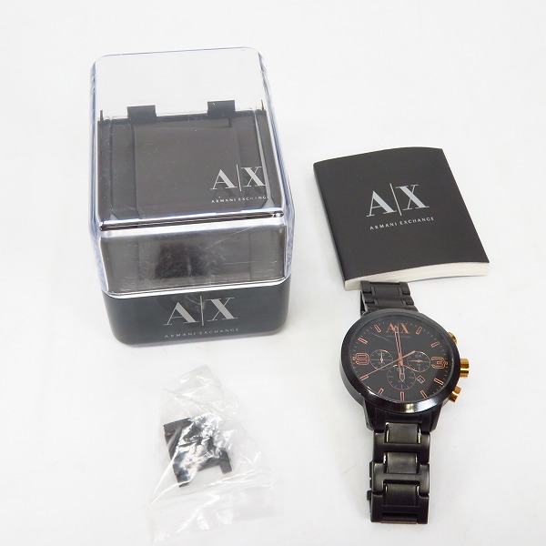 実際に弊社で買取させて頂いたARMANI EXCHANGE/アルマーニエクスチェンジ クォーツ アナログ腕時計 AX1350の画像 7枚目