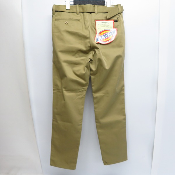 実際に弊社で買取させて頂いた【未使用】FACTOTUM×DICKIES/ファクトタム×ディッキーズ 1タックロングベルトチノスラックス BEIGE/09050136/46の画像 1枚目
