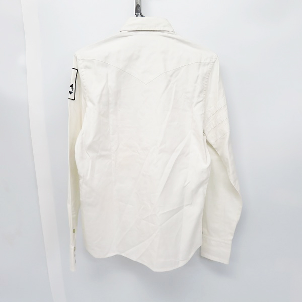 実際に弊社で買取させて頂いたHYDROGEN/ハイドロゲン ワッペン刺繍 カジュアルウエスタンシャツ ホワイト/Sの画像 1枚目