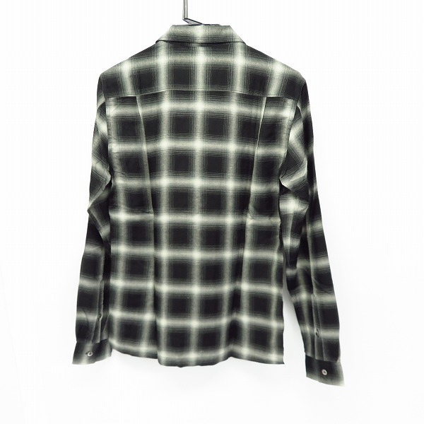 実際に弊社で買取させて頂いた【未使用】Lounge Lizard/ラウンジリザード OMBRAY CHECK SHIRTS/オンブレチェックシャツ BLACK/4256/1の画像 1枚目