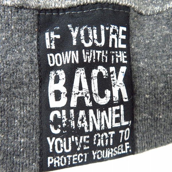 実際に弊社で買取させて頂いたBackChannel/バックチャンネル ジップアップパーカー グレー/Lの画像 2枚目