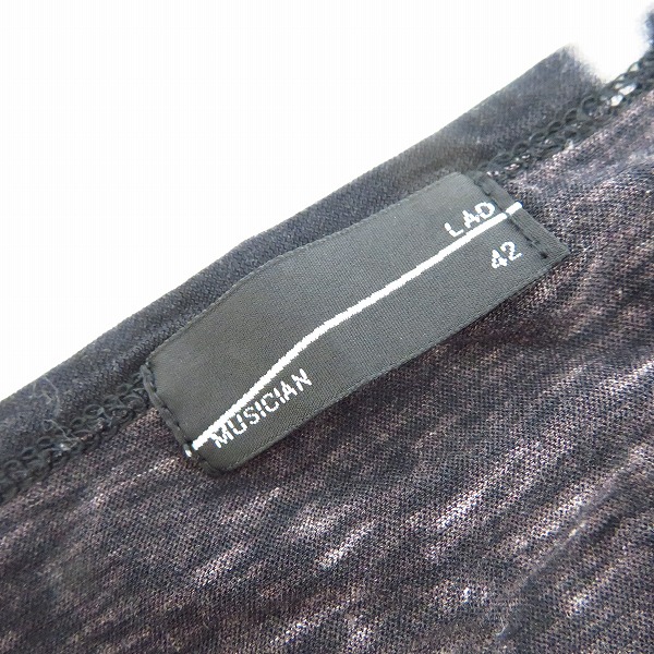 実際に弊社で買取させて頂いたLAD MUSICIAN/ラッドミュージシャン 16SS ROUND NECK 半袖Tシャツ 2116-737/42の画像 2枚目