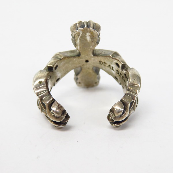 実際に弊社で買取させて頂いたDEAL DESIGN/ディールデザイン クロスモチーフ ストーン付き リング/17.5号の画像 3枚目