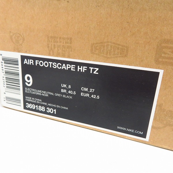 実際に弊社で買取させて頂いたNIKE×fragment design/ナイキ×フラッグメントデザイン AIR FOOTSCAPE HF TZ 369188-301/27の画像 9枚目