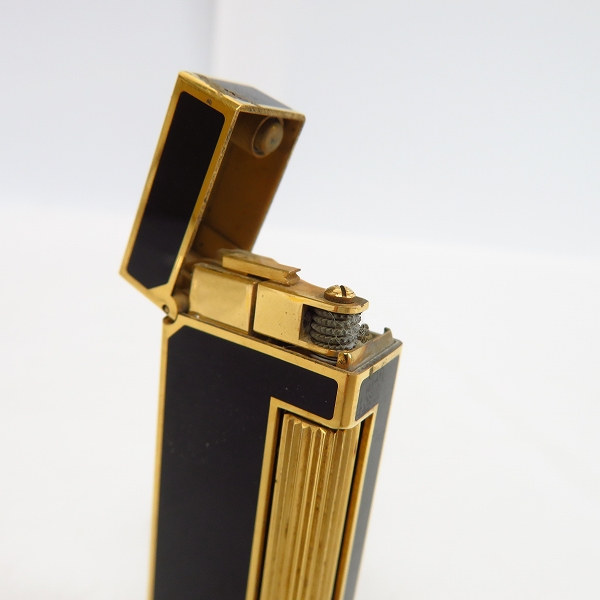 実際に弊社で買取させて頂いたdunhill/ダンヒル Rollagas/ローラガス ライター ブラック×ゴールド/黒金の画像 5枚目
