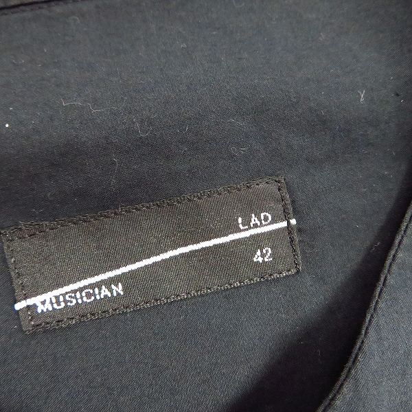 実際に弊社で買取させて頂いたLAD MUSICIAN/ラッドミュージシャン スタンドカラーシャツ 2214-118/42の画像 2枚目