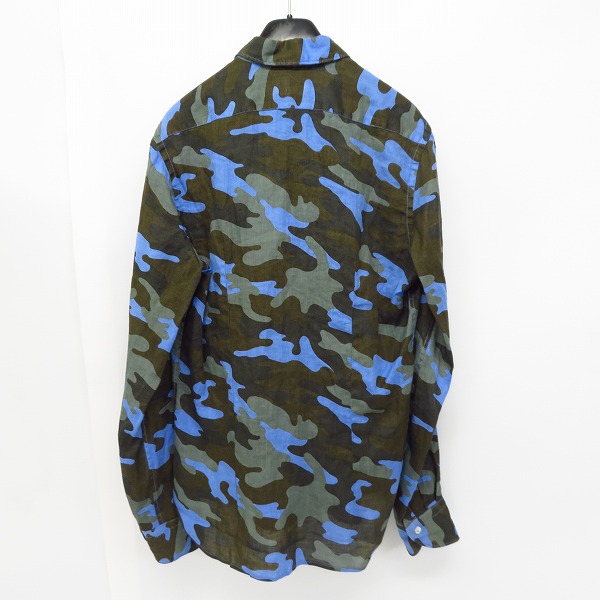 実際に弊社で買取させて頂いた【未使用】HYDROGEN/ハイドロゲン 迷彩/カモフラ 長袖シャツ/Sの画像 1枚目