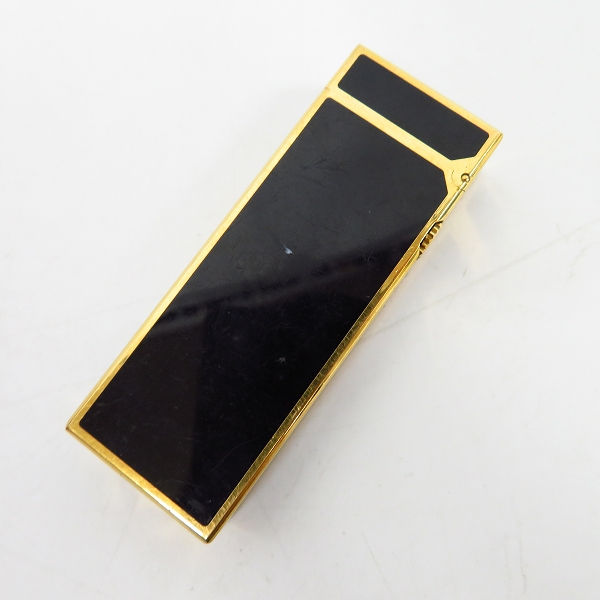 実際に弊社で買取させて頂いたdunhill/ダンヒル Rollagas/ローラガス ライター ブラック×ゴールド/黒金の画像 1枚目