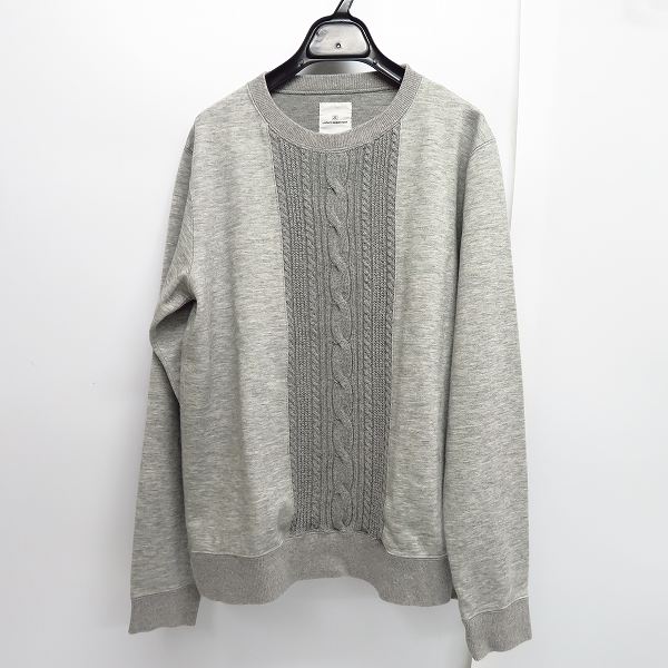 実際に弊社で買取させて頂いたuniform experiment/ユニフォームエクスペリメント CENTER CABLE CREW NECK CUT&SEWN/スウェット/2