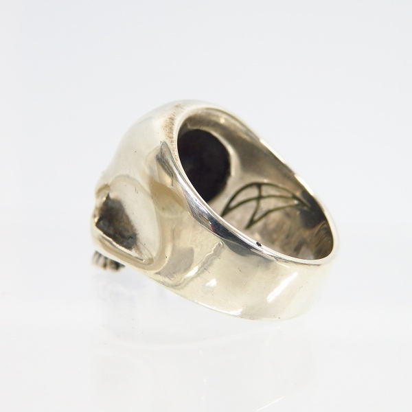 実際に弊社で買取させて頂いた【ギャラ】CRAZY PIG/クレイジーピッグ SMALL EVIL SKULL RING 15号の画像 2枚目