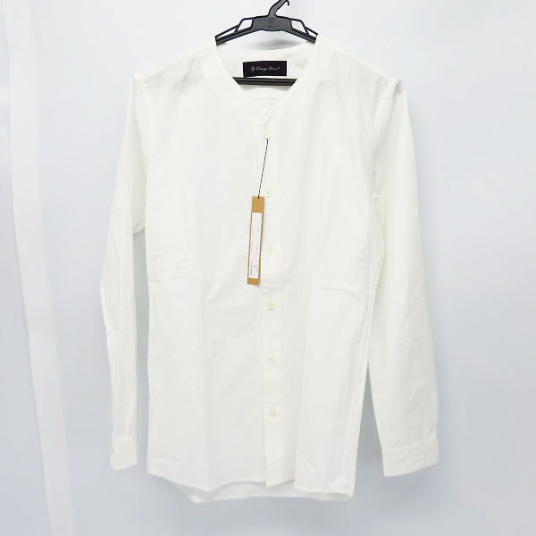 実際に弊社で買取させて頂いた【未使用】Lounge Lizard/ラウンジリザード WASHED DUMP COLLARLESS SHIRTS/ベースボールシャツ 4234/1