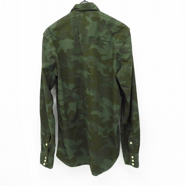 実際に弊社で買取させて頂いたHYDROGEN/ハイドロゲン カモフラ/迷彩柄 ウエスタンシャツ 長袖 Mの画像 1枚目