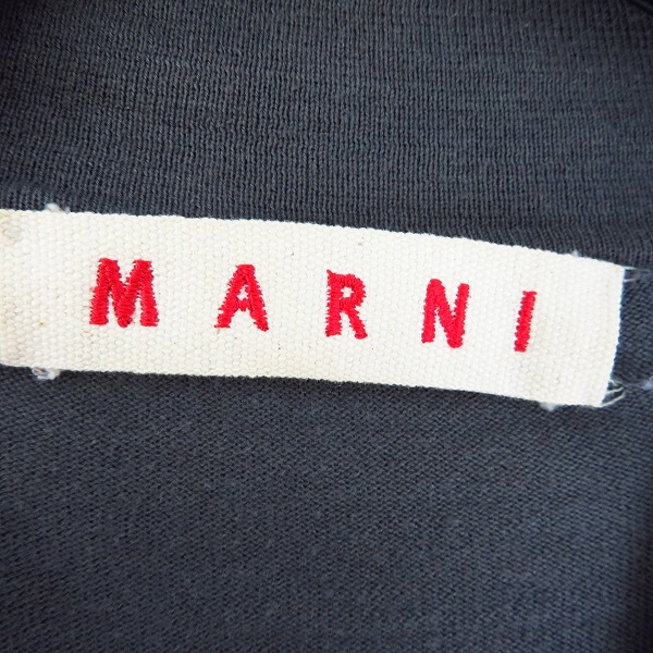 実際に弊社で買取させて頂いたMARNI/マルニ イタリア製 コットンカーディガン グレー系 48の画像 2枚目