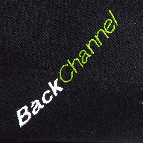実際に弊社で買取させて頂いたBackChannel/バックチャンネル ジップアップパーカー ダイヤチェック ブラック/グレー Lの画像 3枚目