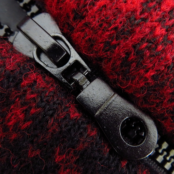 実際に弊社で買取させて頂いたHYDROGEN×Luigi Bianchi/ハイドロゲン×ルイジビアンキ 中綿チェック柄フーディージャケット 46の画像 7枚目