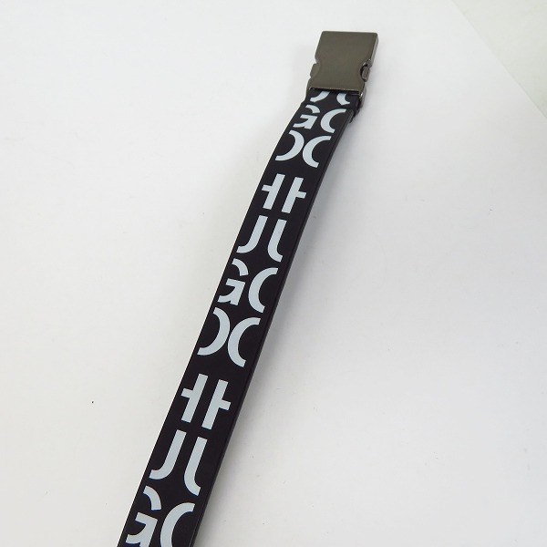 実際に弊社で買取させて頂いたHUGO BOSS/ヒューゴボス カーフスキン ロゴプリント ブレスレットの画像 5枚目