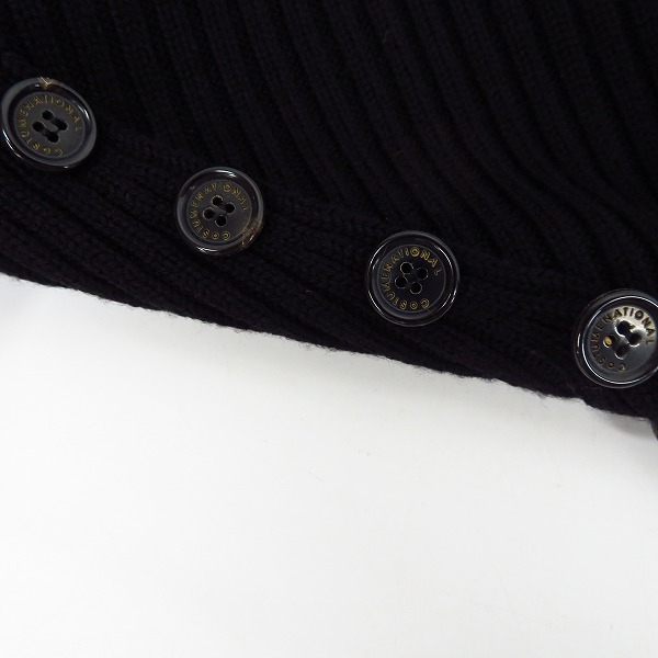 実際に弊社で買取させて頂いた【未使用】CoSTUME NATIONAL/コスチューム ナショナル ヘンリーネック ニット ブラック/Sの画像 5枚目