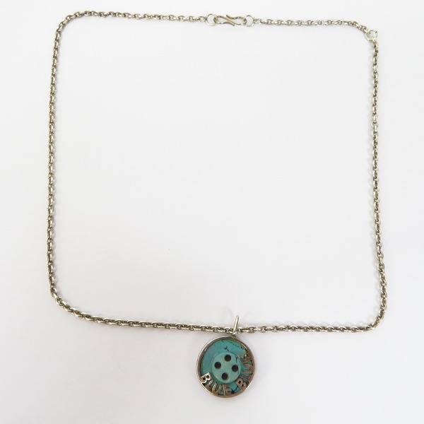 実際に弊社で買取させて頂いたBLUE BLUE/ブルーブルー イルカモチーフ/ボタンターコイズ ネックレス 2点セットの画像 4枚目