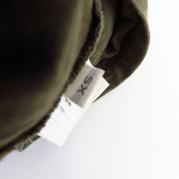 実際に弊社で買取させて頂いたBALMAIN/バルマン 13SS ヘンリーネック Tシャツ カーキ/XSの画像 3枚目