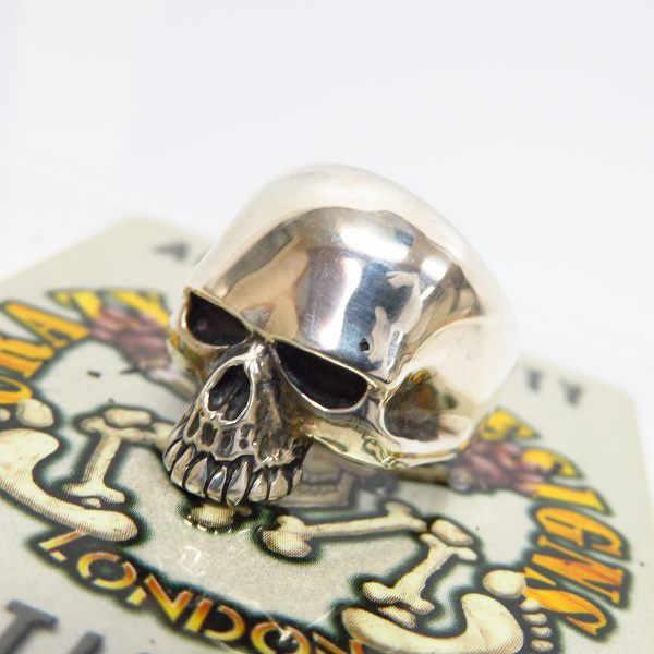 実際に弊社で買取させて頂いた【ギャラ】CRAZY PIG/クレイジーピッグ SMALL EVIL SKULL RING 15号