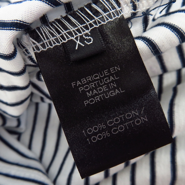 実際に弊社で買取させて頂いたBALMAIN/バルマン 14SS 肩ボタン ボーダー Tシャツ XS の画像 3枚目