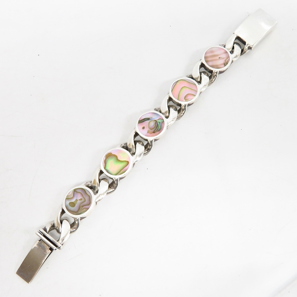 実際に弊社で買取させて頂いたSTANLEY GUESS/スタンリーゲス ラウンドマルチシェルブレスレットの画像 5枚目