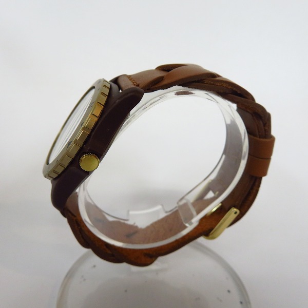 実際に弊社で買取させて頂いたTIMEX/タイメックス クォーツ腕時計 アナログ メッシュレザーベルト TW2P88300の画像 1枚目