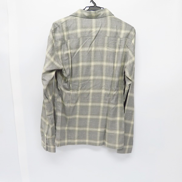 実際に弊社で買取させて頂いた【未使用】Lounge Lizard/ラウンジリザード OMBRAY CHECK SHIRTS/オンブレチェックシャツ L.GRY/BEG/4256/2の画像 1枚目