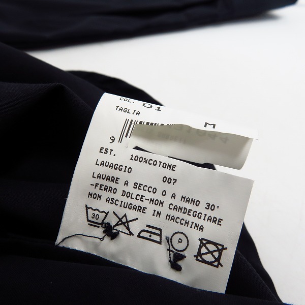 実際に弊社で買取させて頂いたNeil Barrett/ニールバレット スター刺繍 長袖シャツ ブラック/Mの画像 4枚目