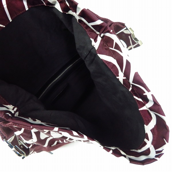 実際に弊社で買取させて頂いたMARNI/マルニ shatter print バックパック ボルドー の画像 3枚目
