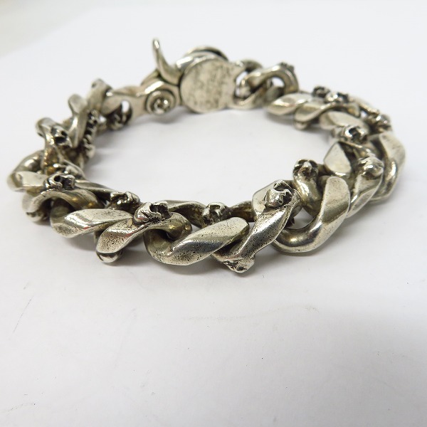 実際に弊社で買取させて頂いたTHIRTEEN DESIGNS/サーティーンデザインズ シルバースカルブレスの画像 2枚目