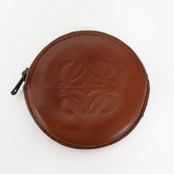 実際に弊社で買取させて頂いたLOEWE/ロエベ 丸型 レザー コインケース