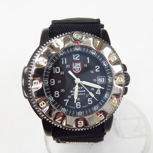 実際に弊社で買取させて頂いたLUMINOX/ルミノックス NIGHTHAWK 3400 SERIES F-117 ステルス ナイロンベルクロ