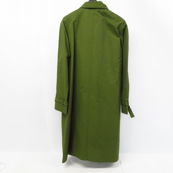 実際に弊社で買取させて頂いた【未使用】FACTOTUM/ファクトタム ナイロンクリアツイルライダーストレンチコート 01030436 オリーブ/44の画像 1枚目