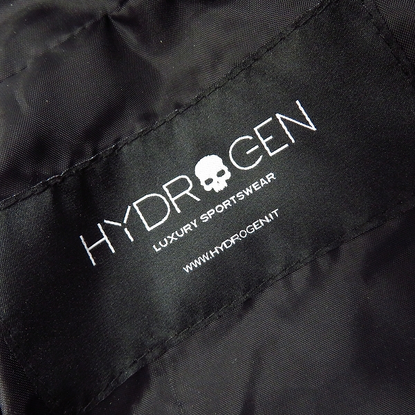 実際に弊社で買取させて頂いたHYDROGEN×Luigi Bianchi/ハイドロゲン×ルイジビアンキ 中綿チェック柄フーディージャケット 46の画像 2枚目