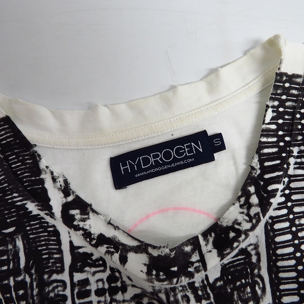 実際に弊社で買取させて頂いたHYDROGEN/ハイドロゲン スカルプリント カットソー Tシャツ Sの画像 5枚目