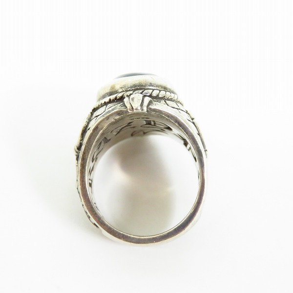 実際に弊社で買取させて頂いたCRAZY PIG/クレイジーピッグ クリスタル ガレッジリング/19-19.5号の画像 4枚目